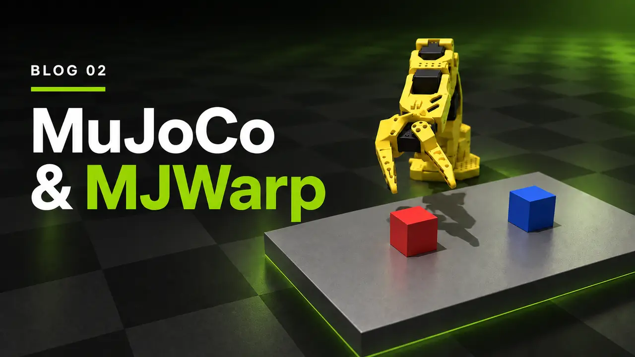 MJWarp permite simular 2 048 entornos robóticos en GPU, aumentando el rendimiento hasta 12×